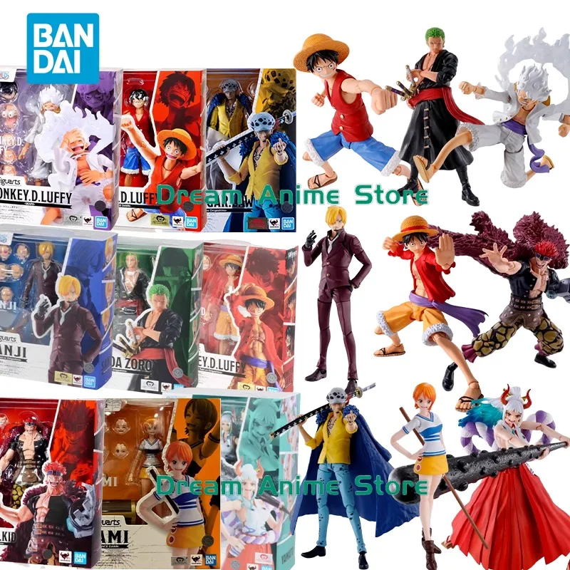 Bandai Originale One Piece Anime Figura SHFiguarts Monkey D. Rufy Nami Eustass Kid Roronoa Zoro Action Figure Giocattoli per I Bambini Regalo
