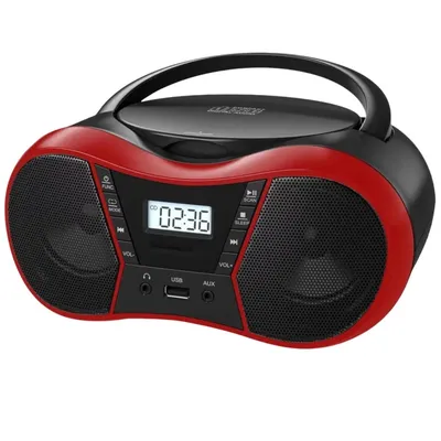 Portable CD player, USB player, Bluetooth receiver, Dual stereo speakers,FM radio, A-B repeat