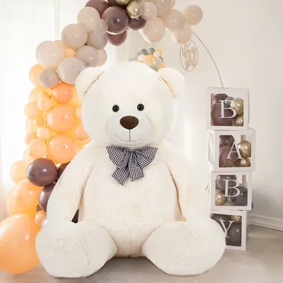 Giant Teddy Bear 6 Feet - Soft Polyester Stuffed Animal with Ultra Soft Fur, Glossy Eyes, and Unique