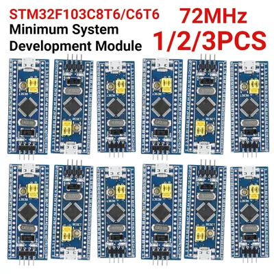 1-3PCS STM32F103C8T6/C6T6 Minimum System Development Module 72MHz ARM STM32 Microcontroller