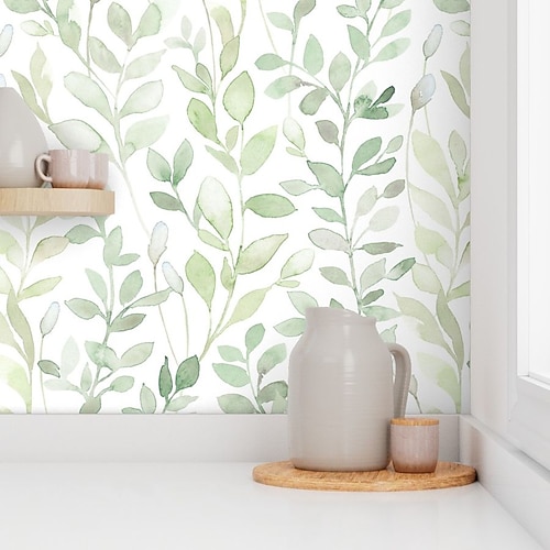 Graue Blumentapete zum Abziehen und Aufkleben, entfernbares PVC/Vinyl, selbstklebend, 45 x 300 cm (17,7 x 118 Zoll) / 45 x 300 cm, für Wohnkultur, Schlafzimmer, Wohnzimmer
