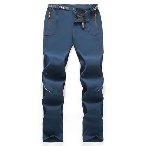 Herren Wanderhosen Sommer Frühling Außen Winddicht Schnelltrocknend Reißverschlusstasche Leicht Unterteile Elastischer Bund Reißverschlusstasche Schwarz Armeegrün Spandex Jagd Angeln Klettern S M L Image