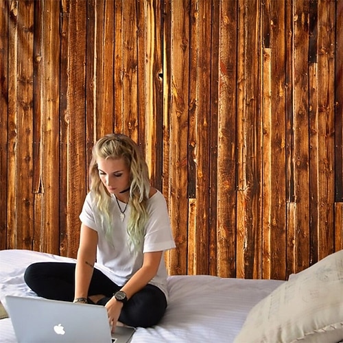 Holzhintergrund zum Aufhängen, Wandteppich, Wandkunst, großer Wandteppich, Wanddekoration, Fotohintergrund, Decke, Vorhang, Zuhause, Schlafzimmer, Wohnzimmer, Dekoration Image