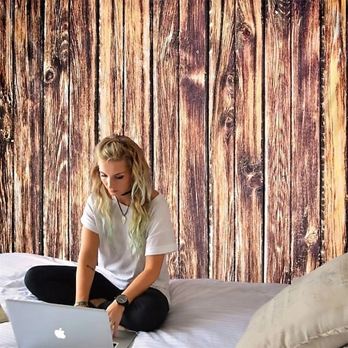 Holzhintergrund zum Aufhängen, Wandteppich, Wandkunst, großer Wandteppich, Wanddekoration, Fotohintergrund, Decke, Vorhang, Zuhause, Schlafzimmer, Wohnzimmer, Dekoration Image