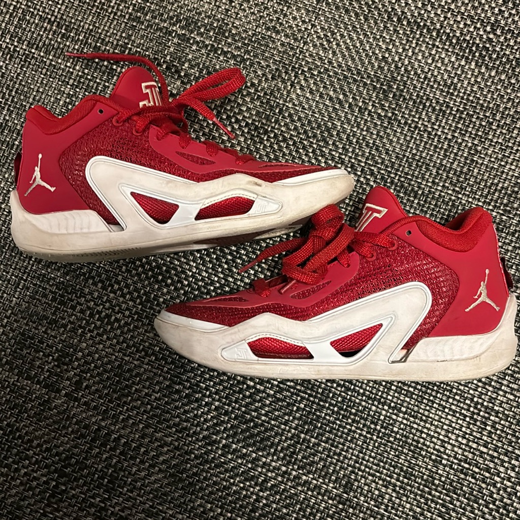 Nike Shoes | Jason Tatum Nike Sneakers Size 4.5 - Worn Few Times But Excellent Condition. | Color: Red | Size: 4.5b