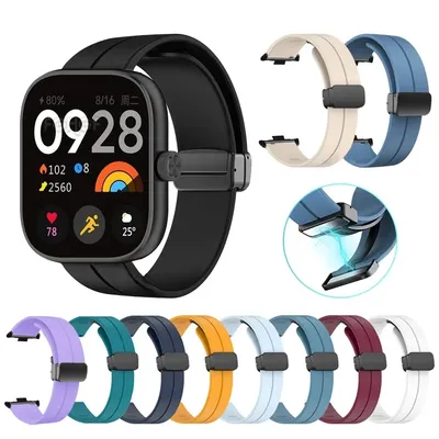 Silikon Strap Für Xiaomi Redmi Uhr 4, Smart Uhr Band Zubehör Ersatz Armband Für Mi Band 8 Pro Armband correa Gürtel Image