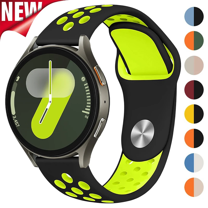 22 mm 20 mm Silikonarmband für Samsung Galaxy Watch 7 6 5 4 40/44 mm 6Classic 43/47 mm Armband für Huawei Watch 5 GT6 6Pro GT5 Band Image