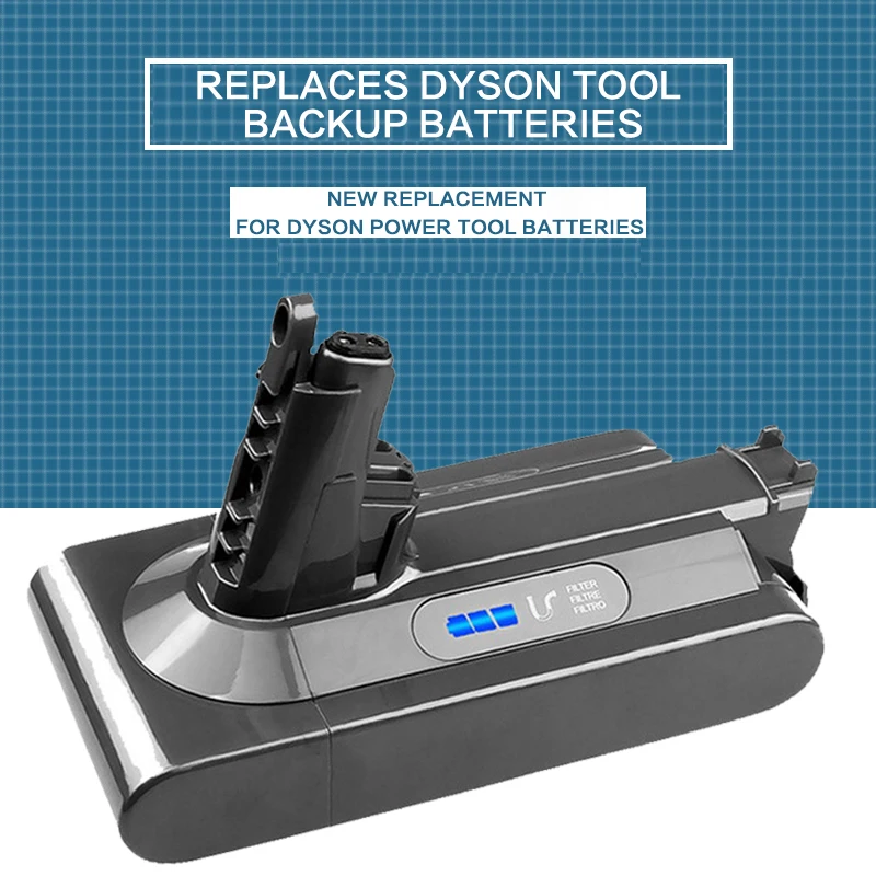 10800 mAh Staubsauger-Akku für Dyson SV12 V10 Akku V10 Absolute, V10 Fluffy, Cyclone V10 Absolute wiederaufladbare Batterie Image