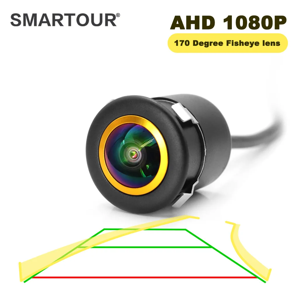 Smartour AHD 1080P Universal Nachtsicht Dynamische Flugbahn Parkplatz Linie HD Auto Rückansicht Reverse Backup Parkplatz Track Kamera Image