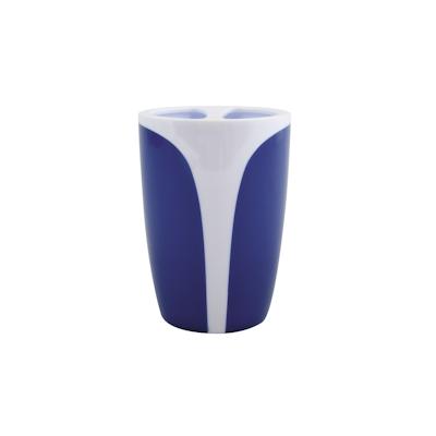 MSV Kandy - Zahnbürstenhalter aus Polystyrol in Marineblau und Weiß Image