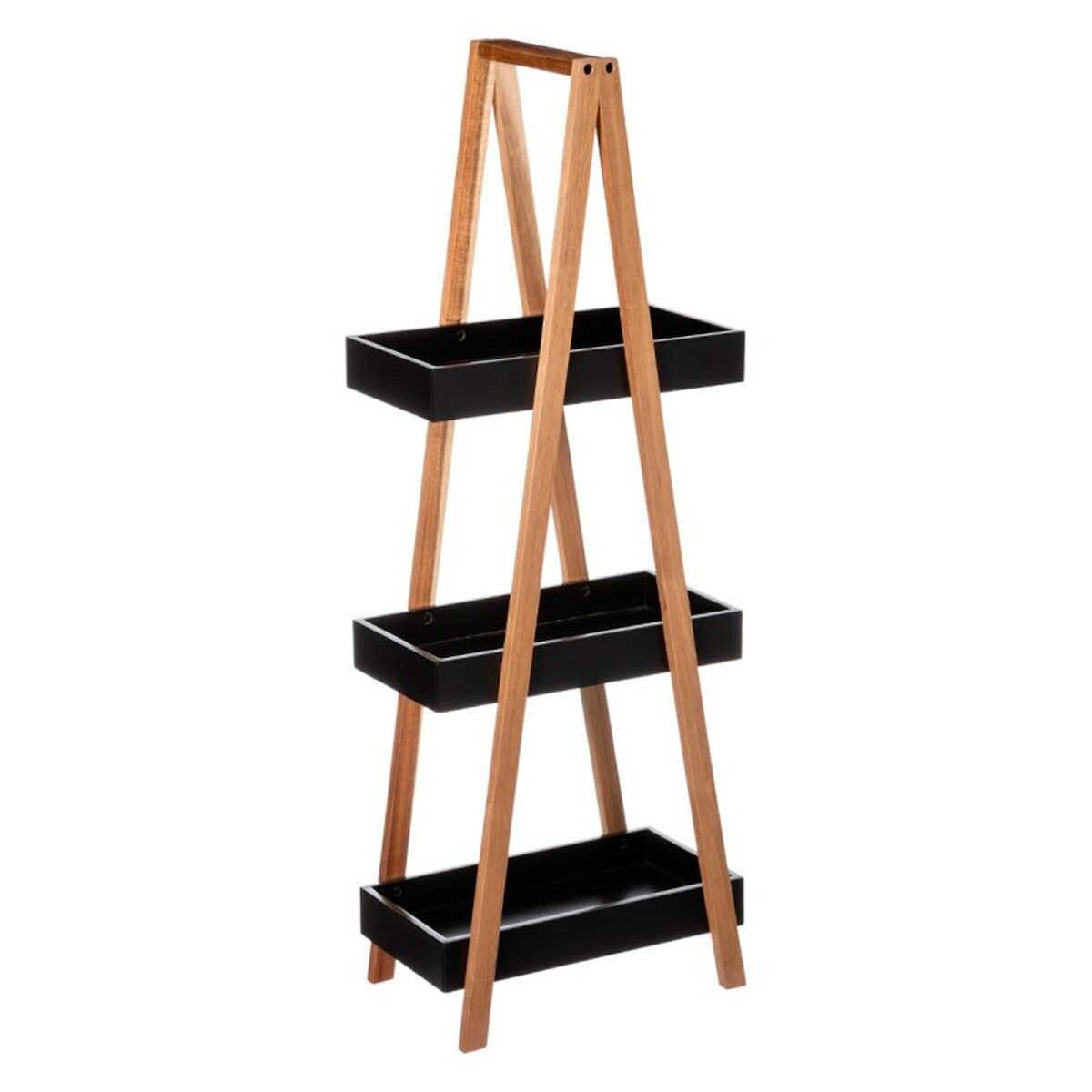 WellHome Exclusive S Badezimmerwagen mit 3 Ebenen Lea Schwarz Image