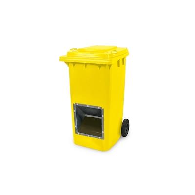 BRB Mobiler Streugutbehälter, 240 Liter, mit Entnahmeöffnung, gelb Image