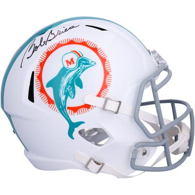 Bob Griese, Miami Dolphins, signierter 1972 Throwback Riddell Speed Replica-Helm Image