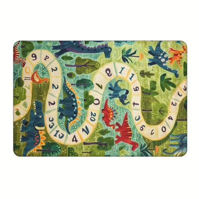 TEMU () 1pc Digital Path Soft, Non-slip And Floor Mat Living Room, Kitchen Supplies Square Gram Weight 480g Thickness 1cm Image