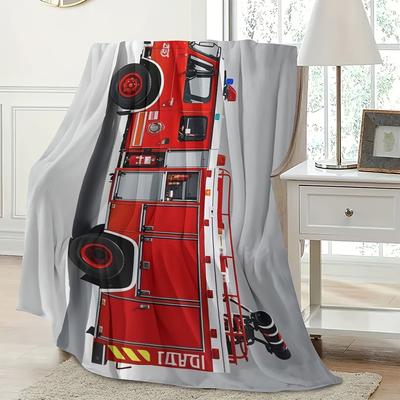 TEMU Blanket - For Firefighters, Flannel, , -allergy, For & Bed