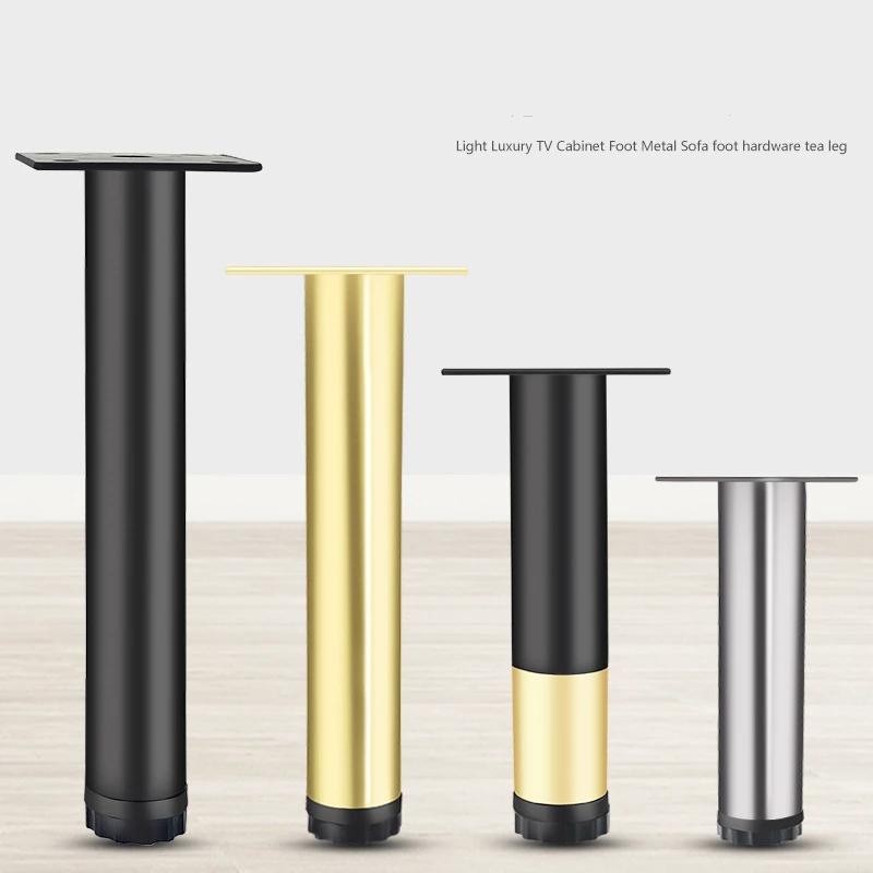4 pièces/ensemble pieds de meubles en acier inoxydable pied de meuble TV pied de canapé matériel pieds d'armoire accessoires de meubles avec vis