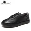 DRKANOL Neue Handgemachte Flache Schuhe Frauen Echtes Leder Winter Warme Schuhe Weiche Nicht-slip Schwangere Frau Casual Schuhe Große größe 35-41