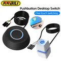 NNBILI Computer Desktop Interruttore 2M Luci a LED Scheda madre PC Avvio esterno Pulsante di accensione/spegnimento Cavo di prolunga per Home Office