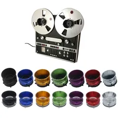 1 paio 1/4 10 pollici apri per Studer ReVox alluminio NAB Hub adattatore dispositivo di caricamento universale per B67 Akai Teac ecc