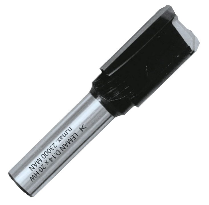 Mèche à rainer droite DEF.40.68 Q 8 mm D 25 mm LEMAN 408.725.00