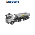 NUOVO KABOLITE 5801 RC Metallo Trattore Camion Scala 1/14 Con Rimorchio 4x4 RC Giocattoli Verniciati Auto Assemblati Luce Del Motore Modello di Suono