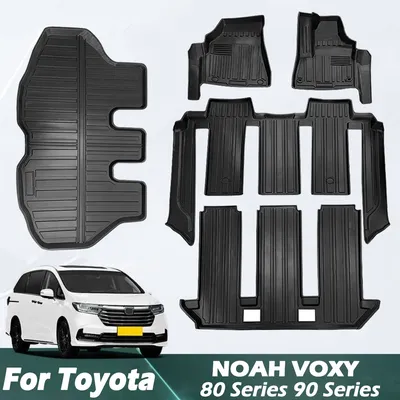 Floor Mats for Toyota NOAH VOXY 80 Series 90 Series All Weather Waterproof 3D Car Floor Liner Trunk