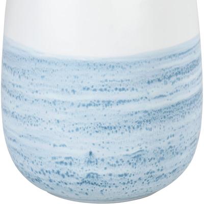 WENKO Aufbewahrungsdose Mala 0,7 l, Vorratsdose aus hochwertiger Keramik, Blau, Keramik weiß blau,