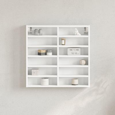 Vitrinenschrank Weiß 60x8,5x58 cm Holzwerkstoff Vidaxl 754329 Image