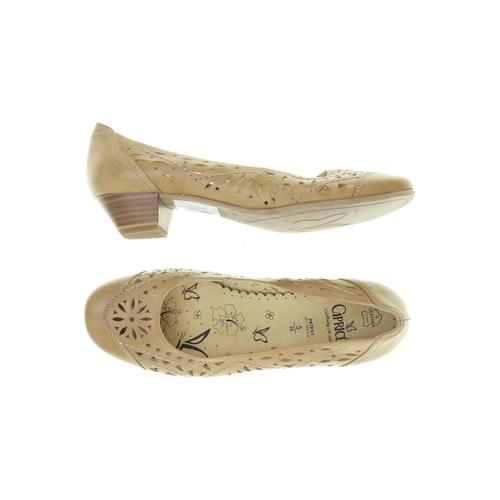 Caprice Damen Pumps, Gr. 5, beige, Leder