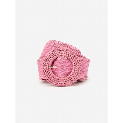 J.McLaughlin Women's Popie Grasscloth Belt Pink, Size Extra Small/Small