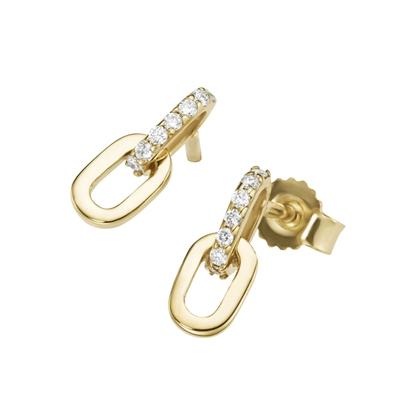 Luigi Merano - Ohrstecker beweglich mit Brillanten, Gold 585 Ohrringe 1 ct Gold