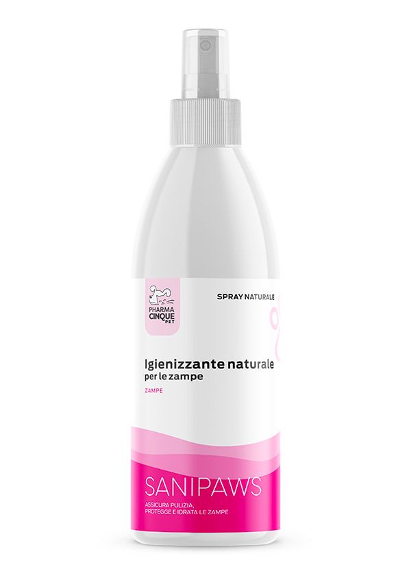 SANIPAWS, detergente con ingredienti naturali per le zampe di cane e g