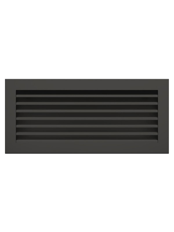 OutInFire Schwarzes Kaminlüftungsgitter – Hide 17x37 Image