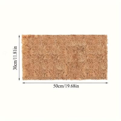 TEMU Reptile Coir Pad, Fiber Mat, Non-slip, Breathable, Moisture Retentive, For Turtle, , Lizard, Chameleon, Bearded Dragon, Garden, Terrarium, Small Animal, Pet Turtle Flooring