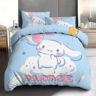 TEMU Personalized - Bedding Set-3pcs â€Œâ€Œâ€Œâ€Œâ€Œâ€Œâ€Œâ€Œâ€Œâ€Œâ€Œâ€Œâ€Œâ€Œâ€Œâ€Œâ€Œâ€Œâ€Œâ€Œâ€Œâ€Œâ€Œâ€Œâ€Œâ€Œâ€Œâ€Œfor Cinnamoroll Pattern Polyester Set (1* + 2*pillowcases, ), - Printed Bedding Set, And , Suitable For Bedrooms And , Suitable