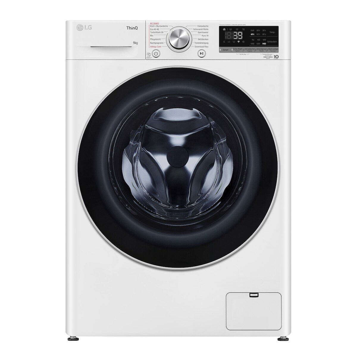 LG Waschmaschine F4WV709P1E mit 9 kg Kapazität |Steamfunktion | Inverter Direct Drive: energieeffizienter, langlebiger und leiser Motor | EEK A Image