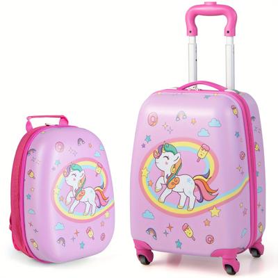 TEMU Safstar 2pc Kids Carry On Luggage Set 12