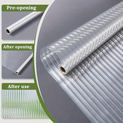 TEMU Window Privacy Film 3d Fluted Glass Window Clings Frosted Glass Stickers Bathroom Decorative Peel And Stick Window Cling Heat Blocking Window Coverings Adhesive