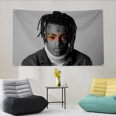 XXXTentacion Tapestry Home Decoration Flag to Hang Rapper Decor Flags Outdoor Bedrooms Garden
