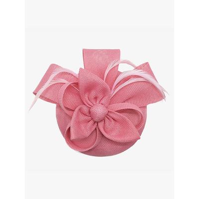 Women's Green Fascinator Hat with Bow and Feather Accents – Elegant Headpiece for Weddings, Tea Parties, and Special Occasions