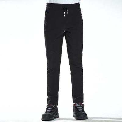 Men's Women's Work Pants Fleece Lined Pants Softshell Pants Winter Outdoor Thermal Warm Windproof Breathable Lightweight Bottoms Men's black Ladies black Men's grey Lady grey Hunting Ski / Snowboard
