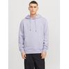 Kapuzensweatshirt JACK & JONES "JJESTAR BASIC SWEAT HOOD NOOS", Herren, Gr. XXL, lila (languid lavender), angeraute Sweatware, Obermaterial: 70% Baumwolle, 30% Polyester, unifarben, modisch, relaxed fit, Rundhals, Langarm Rippbündchen, Sweatshirts,...