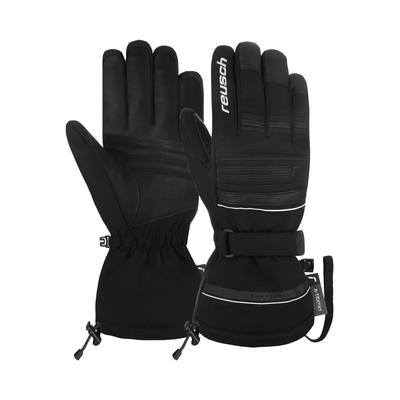 Skihandschuhe REUSCH "Conan R-TEX XT", Damen, Gr. 9, schwarz-weiß (schwarz, weiß), 86% Polyester, 10% Ziegenleder, 4% Polyurethan, sportlich, Handschuhe, mit wasser- und winddichter Membran Image