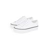 Sneaker CALVIN KLEIN JEANS "BOLD VULC FLATF LOW LTH IN", Damen, Gr. 41, schwarz-weiß (weiß, schwarz), Leder, unifarben mit Farbeinsatz, sportlich, Schuhe, Halbschuh, Schnürschuh, Freizeitschuh mit CK-Logo an der Ferse