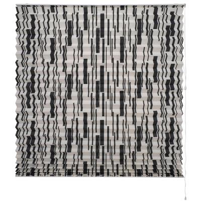 Plissee LIEDECO "Modernes XXL-Plissee" Gr. 4, schwarz (schwarz, weiß), B:140cm H:175cm, Obermaterial: 100% Polyester, Plissees, Fixmaß, mit 48 mm Falten Image