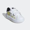 Klettschuh ADIDAS SPORTSWEAR "ADIDAS SMILEY ADVANTAGE KIDS", Gr. 24, weiß (cloud weiß, bright gelb, core schwarz), Synthetik, Textil, sportlich, Schuhe, Design auf den Spuren des adidas Stan Smith, für Kinder