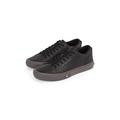 Sneaker TOMMY HILFIGER "TH HI VULC STREET LTH PATCH", Herren, Gr. 43, schwarz, Leder, Textil, sportlich, Schuhe, Freizeitschuh, Halbschuh, Schnürschuh mit kleiner Logoflagge