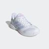 Hallenschuh ADIDAS PERFORMANCE, Gr. 40,5, weiß (cloud weiß, violet tone, clear pink), Textil, Synthetik, sportlich, Schuhe, geeignet für jeden Hallensport