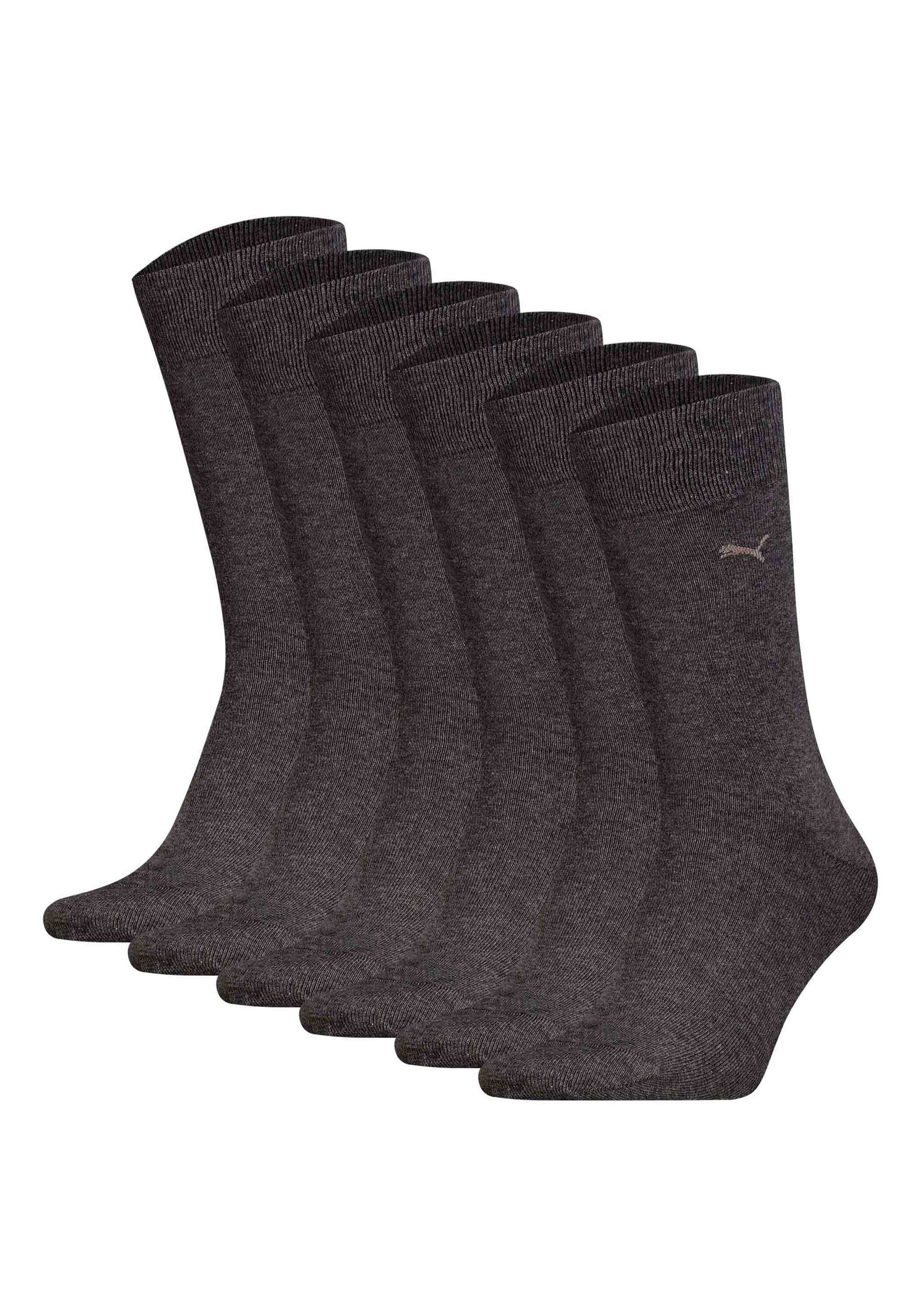 Kurzsocken PUMA "Socken 6er Pack", Herren, Gr. 43-46, grau, Obermaterial: 68% Baumwolle CO. 21% Polyester PES. 9% Polyamid PA. 2% Elasthan EL., Socken