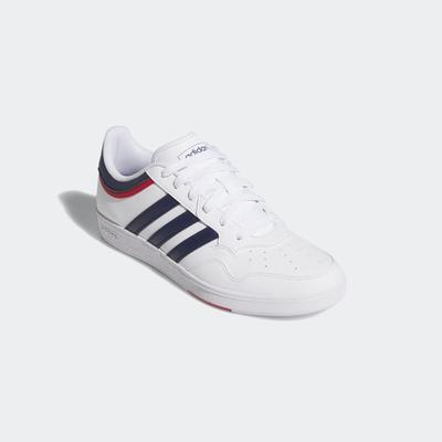 Sneaker ADIDAS SPORTSWEAR "HOOPS 4.0", Gr. 42, weiß (cloud weiß, dunkelblau, team power rot 2), Synthetik, sportlich, Schuhe, Topseller Image